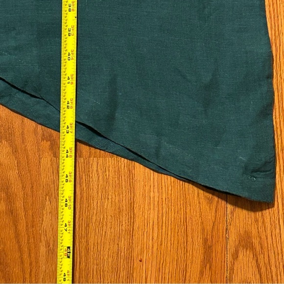 Bryn Walker Euna Shift 100% Linen Tunic Dress Asymmetrical Hem Teal Green Size M - Picture 12 of 12